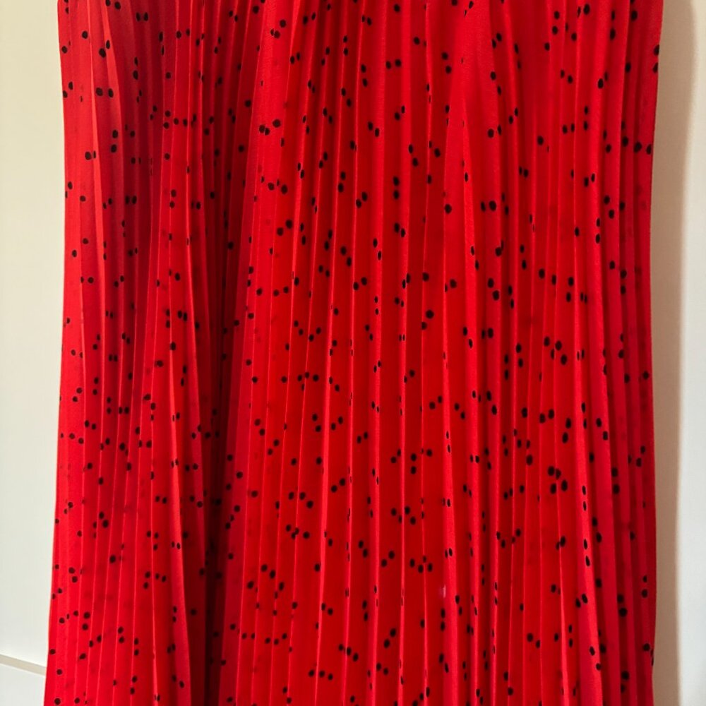 UNIQLO camisole pleated polka dot dress (size S) - Picture 5 of 8